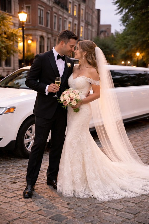 Boston wedding limo Rolls Royce Silver Cloud classic luxury car