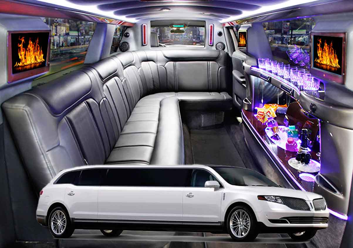 Stretch Limousine 10 Passengers - Traditional White Stretch Limo